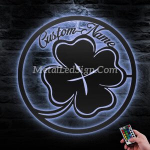 Custom-Four-Leaf-Clover-Metal-Wall-Art-Led-Light-Images-2