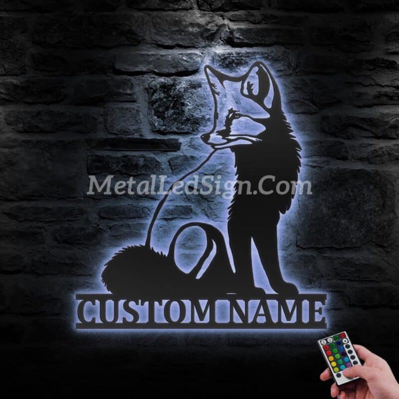 Custom-Fox-Metal-Wall-Art-Led-Light-3-2