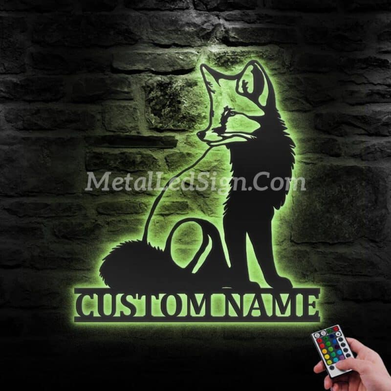 Custom-Fox-Metal-Wall-Art-Led-Light-6