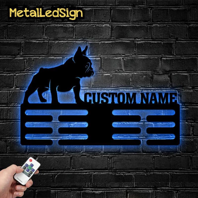 Custom-French-Bulldog-Metal-Medal-Hanger-8