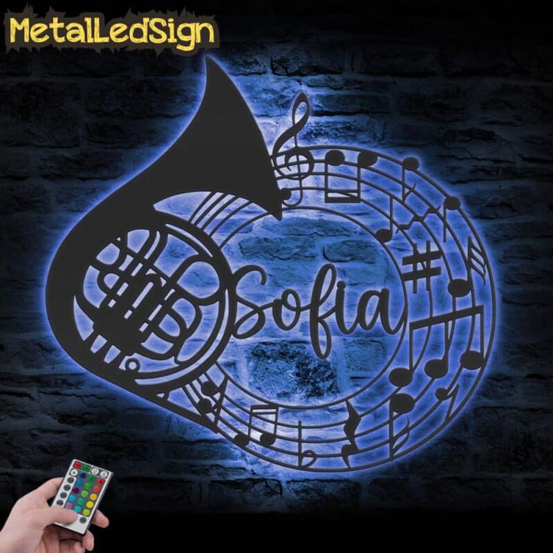 Custom-French-Horn-Musical-Instrument-Metal-Wall-Art-LED-Light-3.jpg