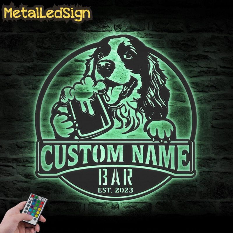 Custom-Funny-Cocker-Spaniel-Thirsty-Beer-Pub-Metal-Wall-Art-LED-Light-5.jpg