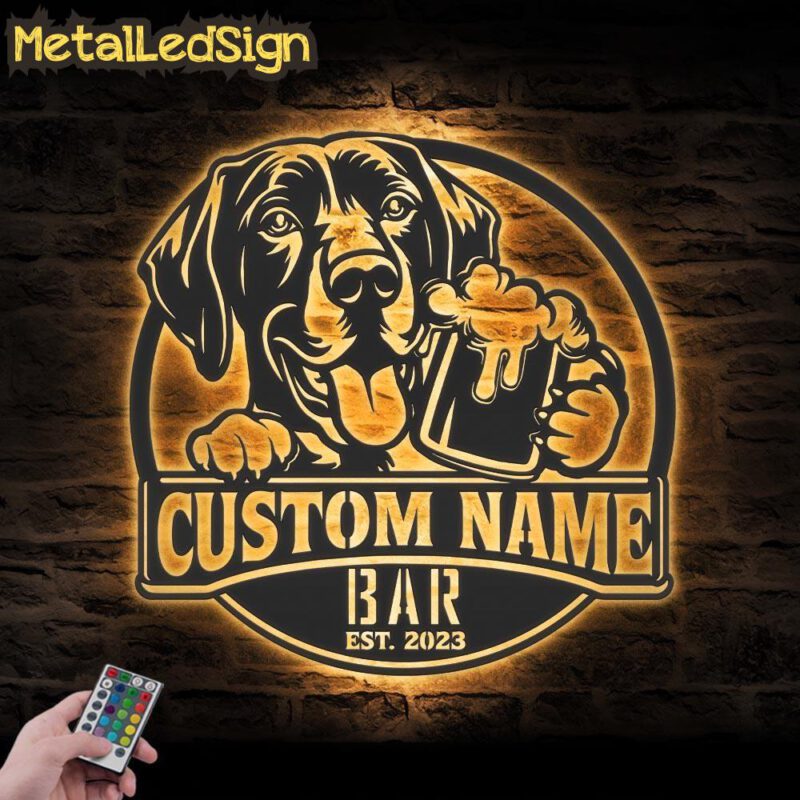 Custom-Funny-German-Pointer-Thirsty-Beer-Pub-Metal-Wall-Art-LED-Light-Images-1.jpg