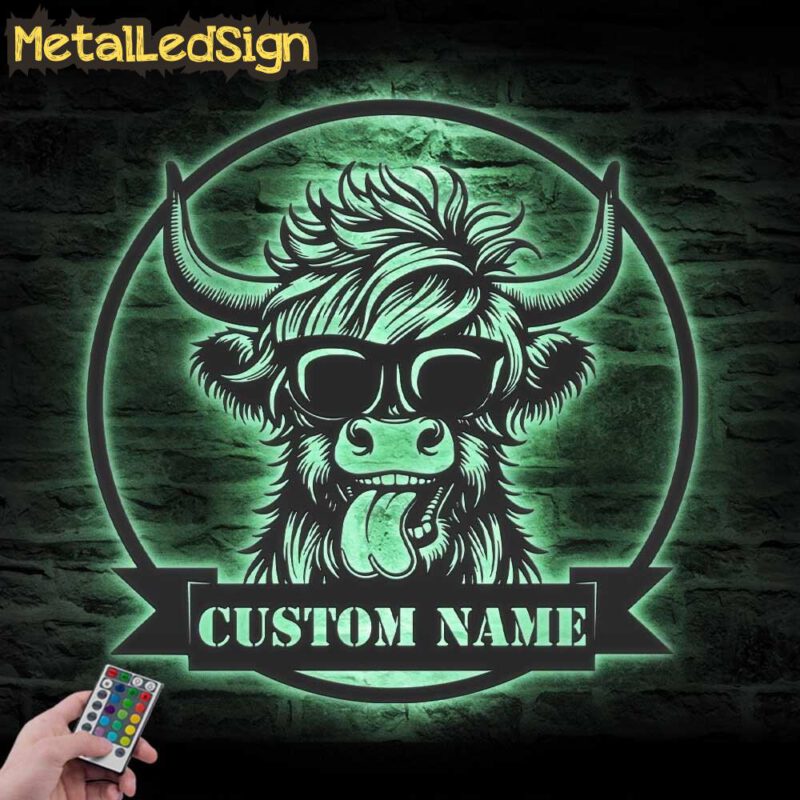 Custom-Funny-Highland-Cow-Glasses-Metal-Wall-Art-LED-Light-5.jpg