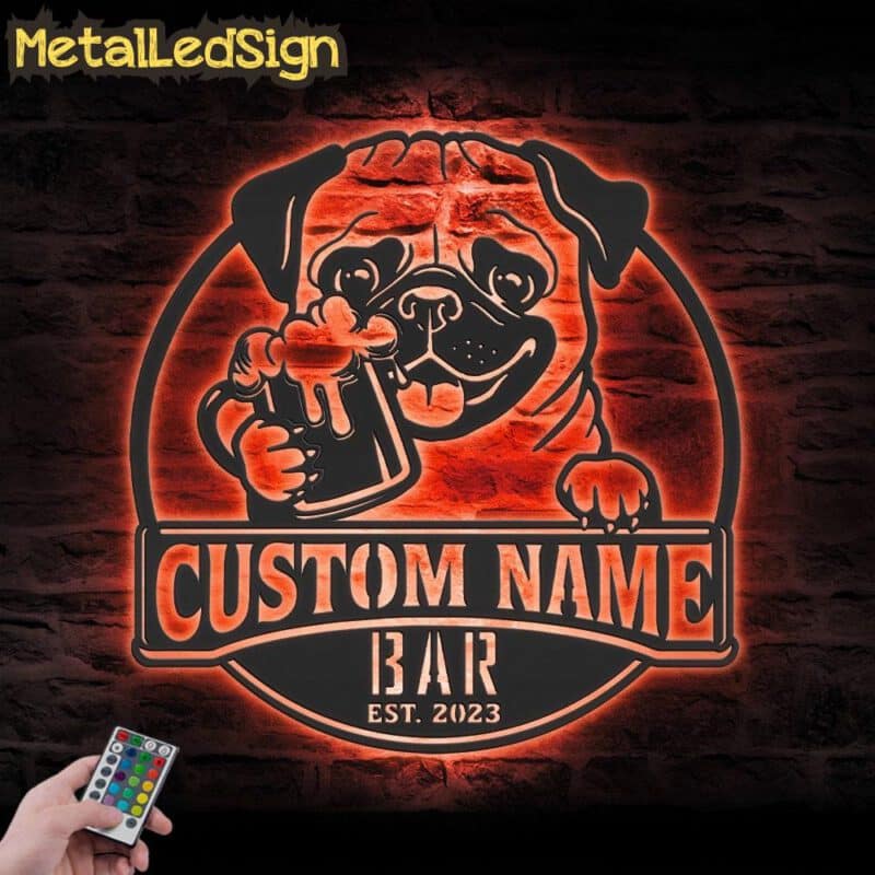 Custom-Funny-Pug-Beer-Pub-Metal-Wall-Art-LED-Light-5.jpg