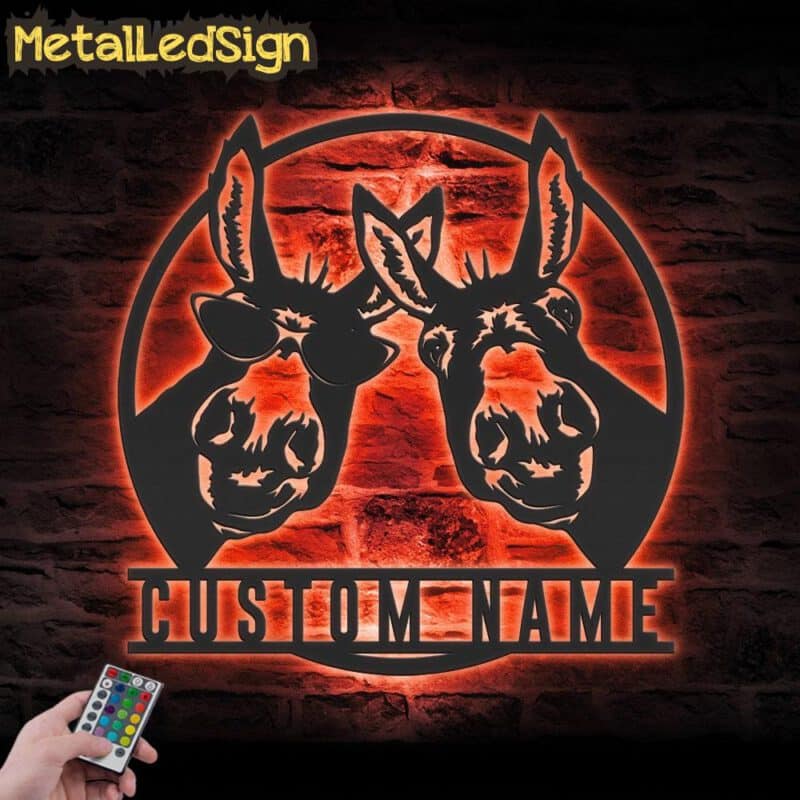 Custom-Funny-Two-Donkey-Farmhouse-Metal-Wall-Art-LED-Light-5.jpg