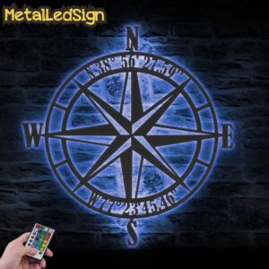 Custom-GPS-Nautical-Compass-Rose-Metal-Wall-Art-LED-Light-3.jpg