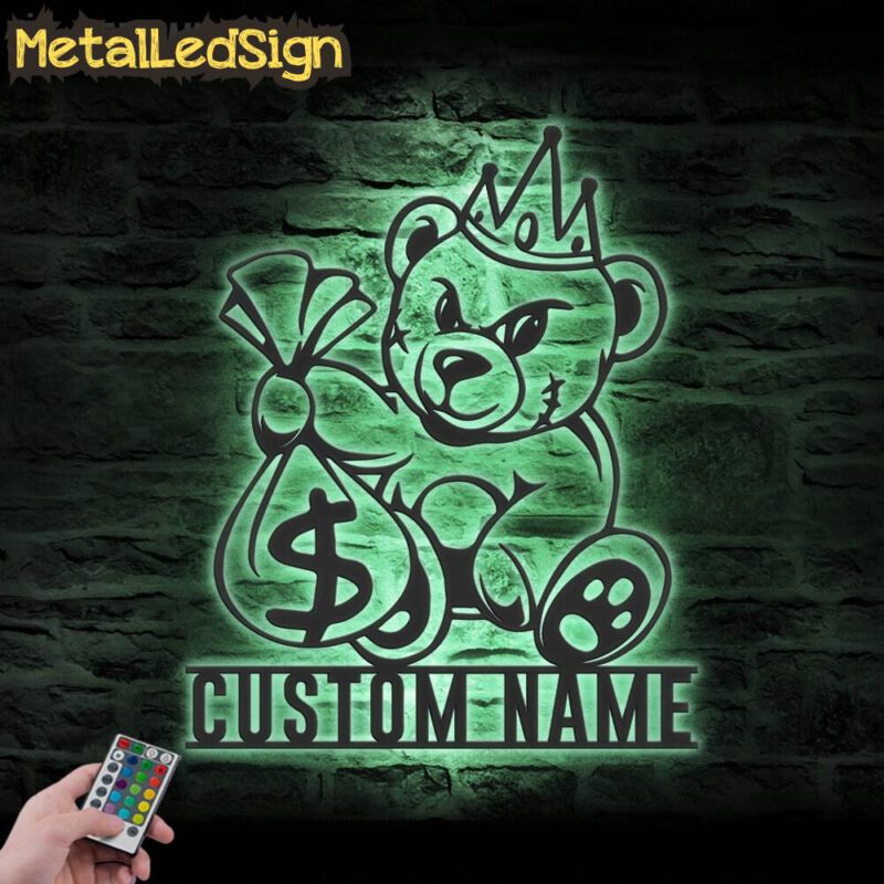 Custom-Gangster-Teddy-Bear-Crown-Metal-Wall-Art-LED-Light-7.jpg