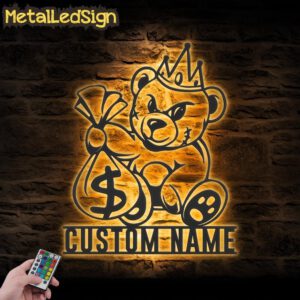 Custom-Gangster-Teddy-Bear-Crown-Metal-Wall-Art-LED-Light-Images.jpg