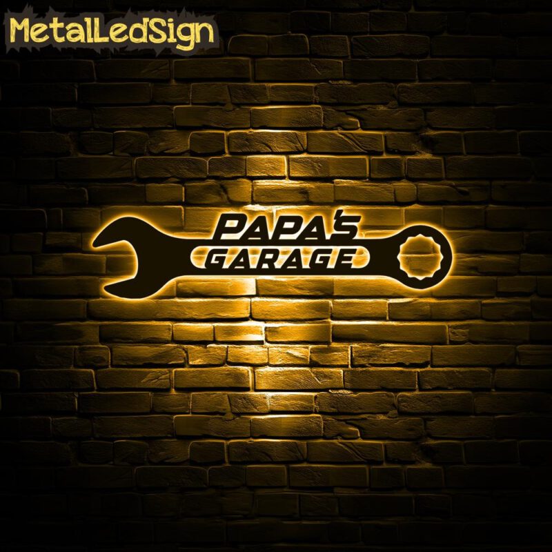 Custom-Garage-Metal-Wall-Art-LED-Light-Images-42