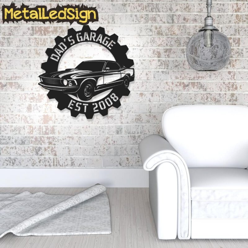 Custom-Garage-Name-Metal-Wall-Art-With-LED-Light-6