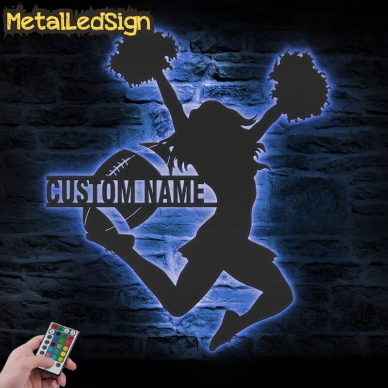 Custom-Girl-American-Football-Cheerleading-Metal-Wall-Art-LED-Light-3.jpg