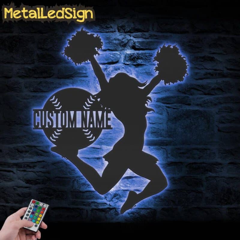 Custom-Girl-Baseball-Cheerleading-Metal-Wall-Art-LED-Light-3.jpg