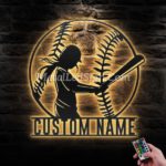 Custom-Girl-Baseball-Metal-Wall-Art-Led-Light-Images-4