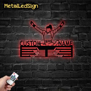 Custom-Girl-Para-Powerlifting-Medal-Hanger-Wall-Art-Led-Light-8