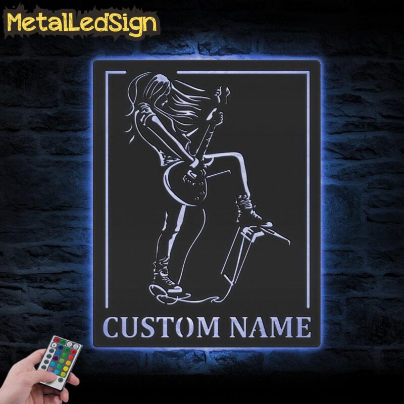 Custom-Girl-Play-Guitar-Metal-Wall-Art-LED-Light-3.jpg