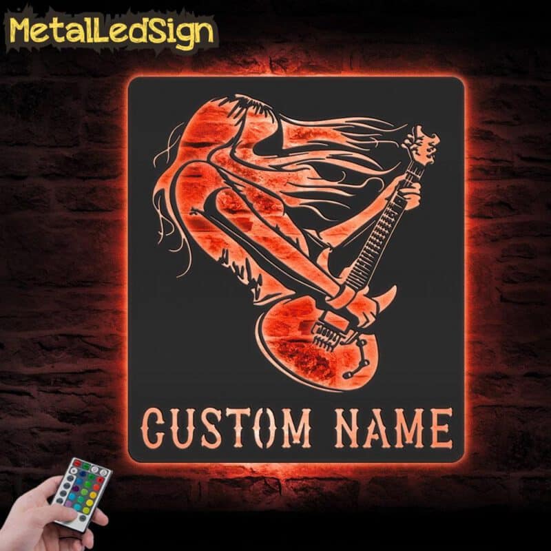 Custom-Girl-Play-Guitar-Metal-Wall-Art-LED-Light-5-1.jpg