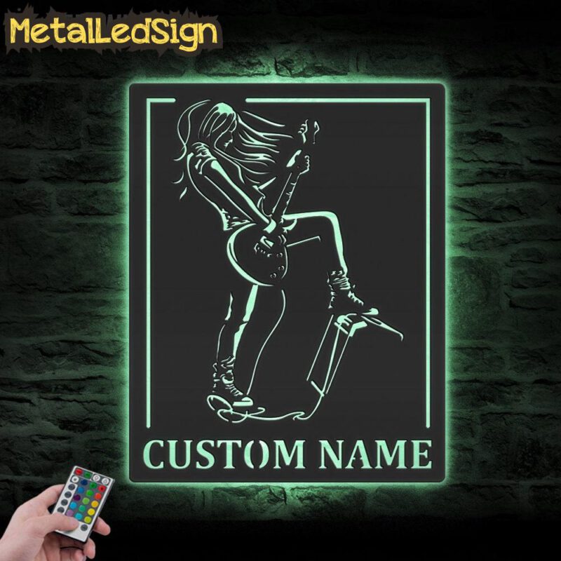 Custom-Girl-Play-Guitar-Metal-Wall-Art-LED-Light-7.jpg