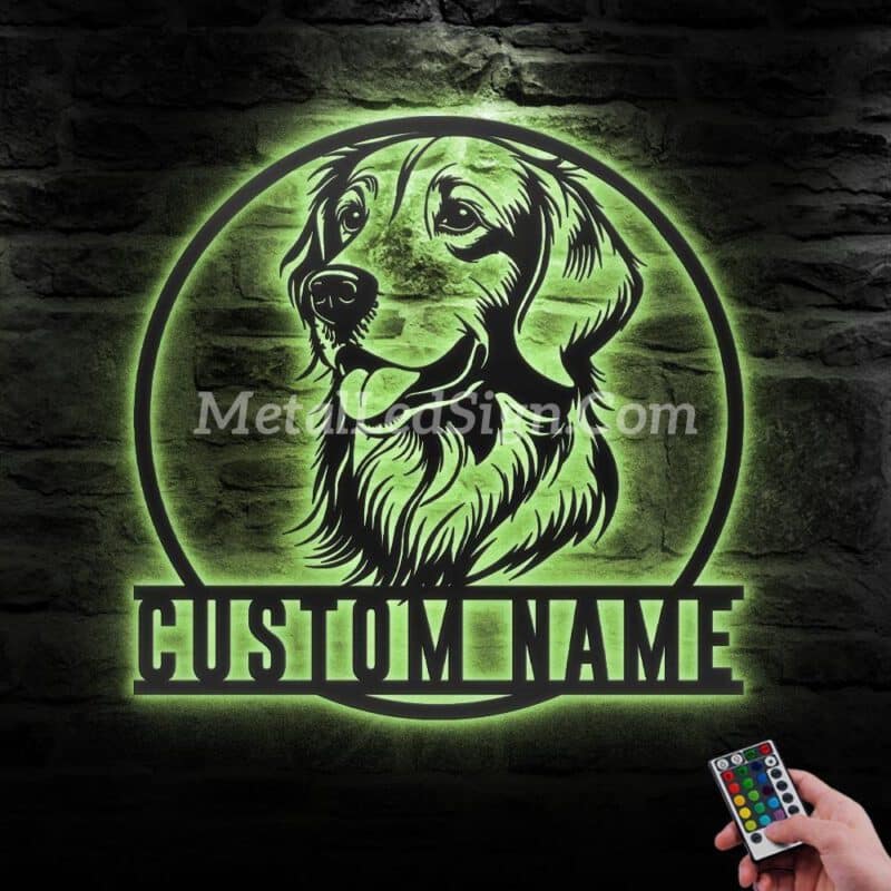 Custom-Golden-Retriever-Metal-Wall-Art-Led-Light-5-5