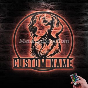 Custom-Golden-Retriever-Metal-Wall-Art-Led-Light-6