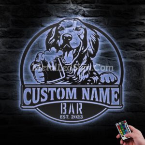 Custom-Golden-Retriever-Thirsty-Beer-Pub-Metal-Wall-Art-Led-Light-3