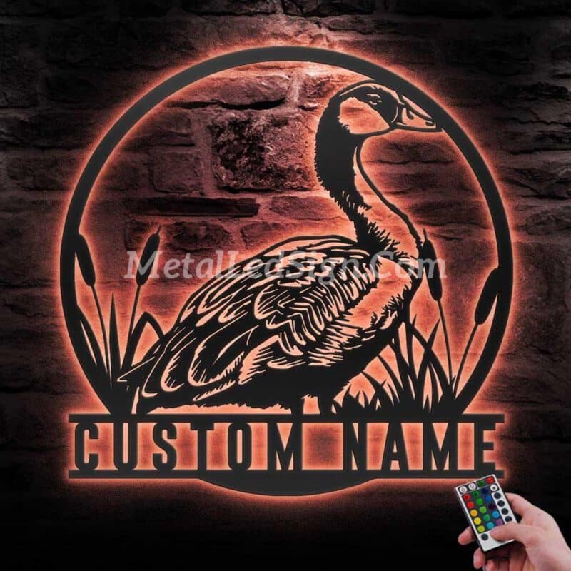 Custom-Goose-Farmhouse-Metal-Wall-Art-Led-Light-6