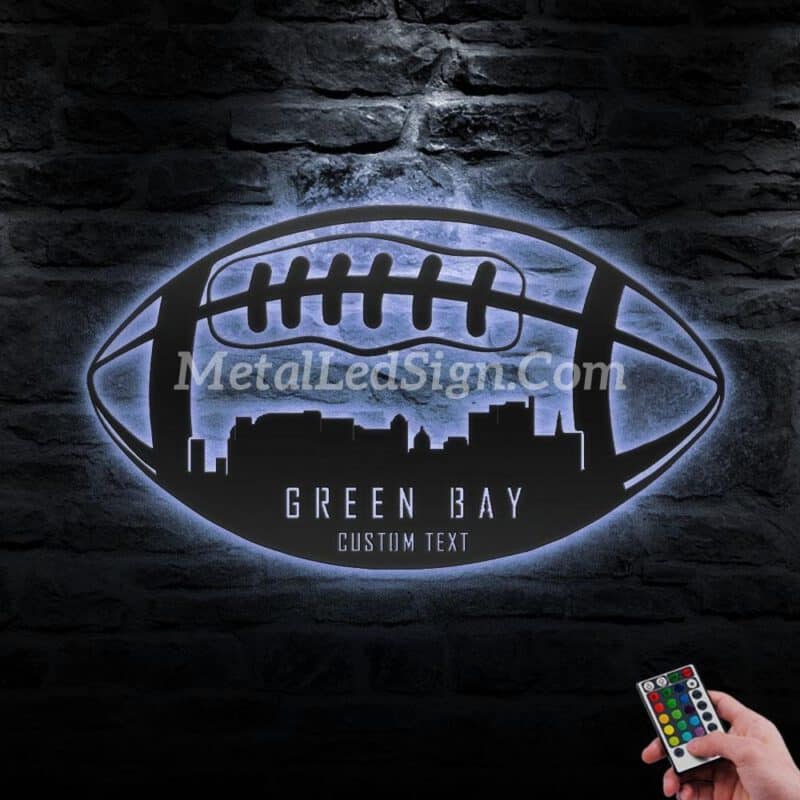 Custom-Green-Bay-Skyline-American-Football-Metal-Wall-Art-Led-Light-3-1