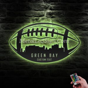 Custom-Green-Bay-Skyline-American-Football-Metal-Wall-Art-Led-Light-6