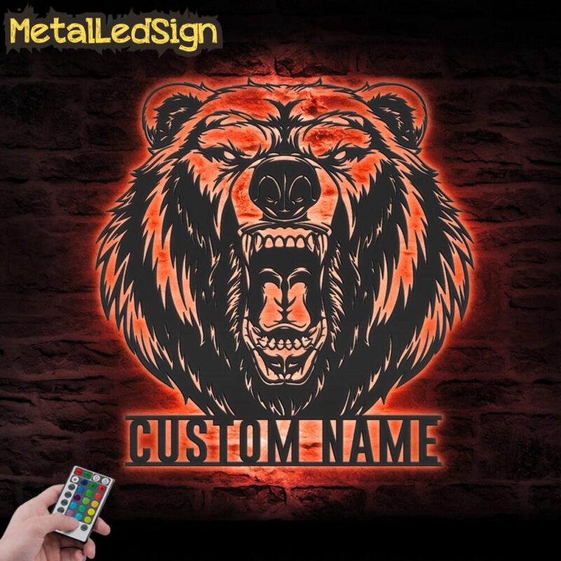 Custom-Grizzly-Bear-Metal-Wall-Art-LED-Light-5.jpg