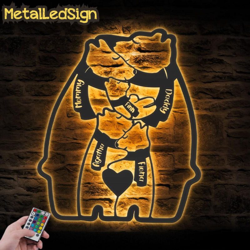 Custom-Grizzly-Bear-Mom-Son-Father-Metal-Wall-Art-LED-Light-Images.jpg