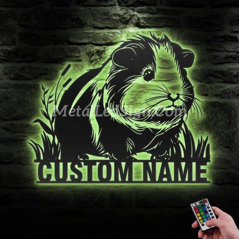 Custom-Guinea-Pig-Metal-Wall-Art-Led-Light-6