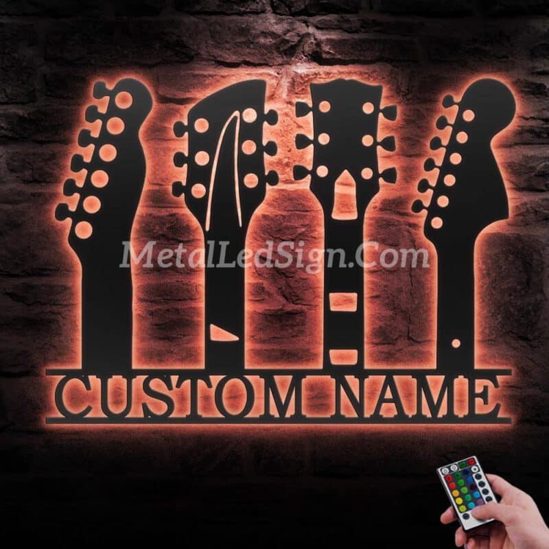 Custom-Guitar-Metal-Wall-Art-Led-Light-3-1