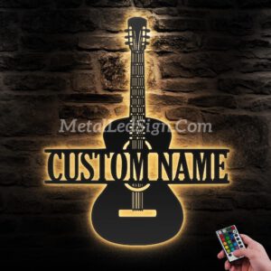 Custom-Guitar-Metal-Wall-Art-Led-Light-Images