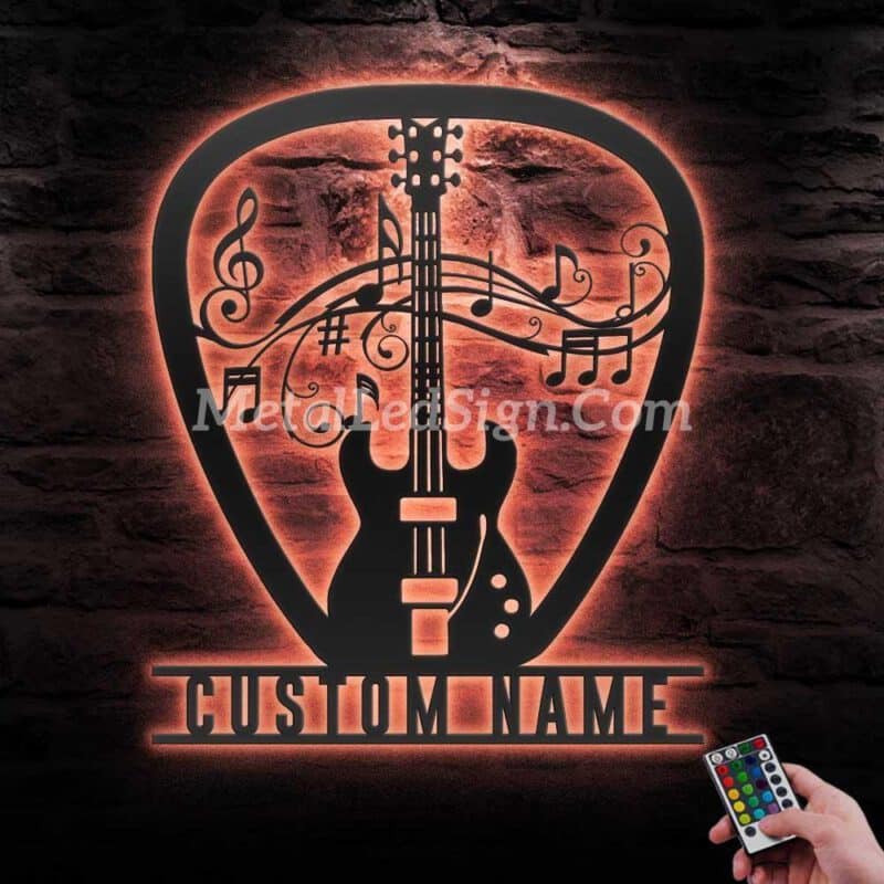 Custom-Guitar-Pick-Metal-Wall-Art-Led-Light-2-2