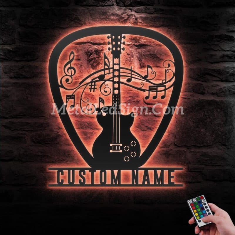 Custom-Guitar-Pick-Metal-Wall-Art-Led-Light-2-3