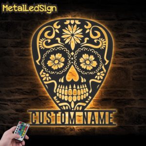 Custom-Guitar-Pick-Sugar-Skull-Metal-Wall-Art-LED-Light-Images.jpg