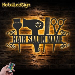 Custom-Hair-Salon-Metal-Wall-Art-Led-Light-1-Images