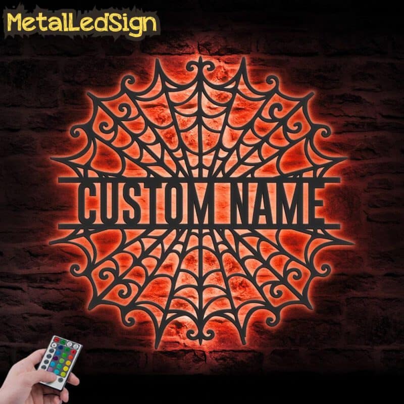 Custom-Halloween-Spider-Metal-Wall-Art-Led-Light-5.jpg