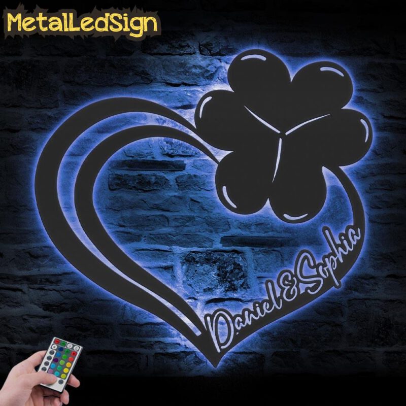 Custom-Heart-Shamrock-Metal-Wall-Art-LED-Light-5.jpg