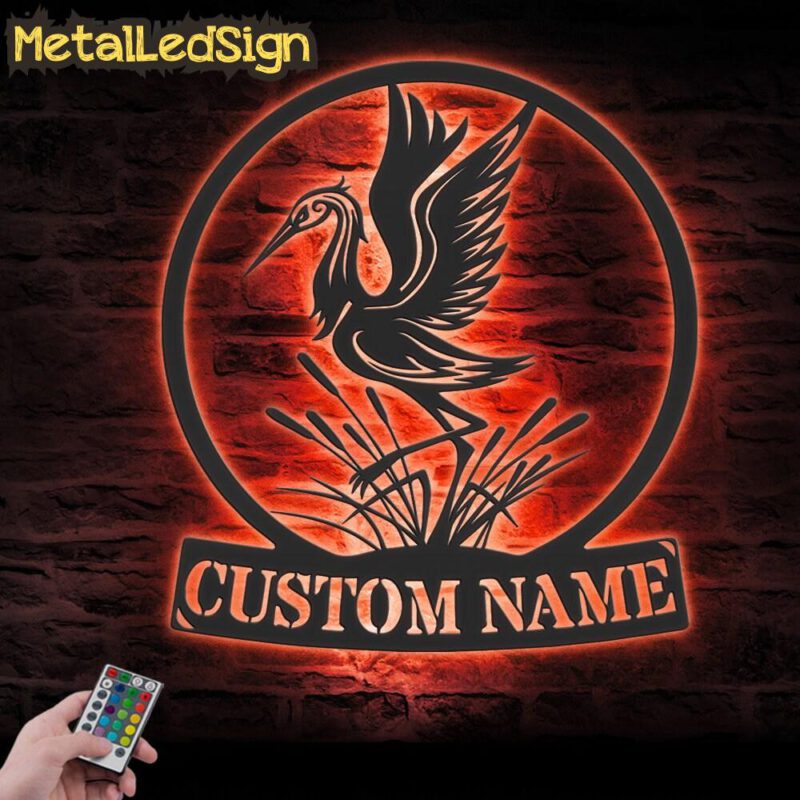 Custom-Heron-Bird-Metal-Wall-Art-LED-Light-5.jpg