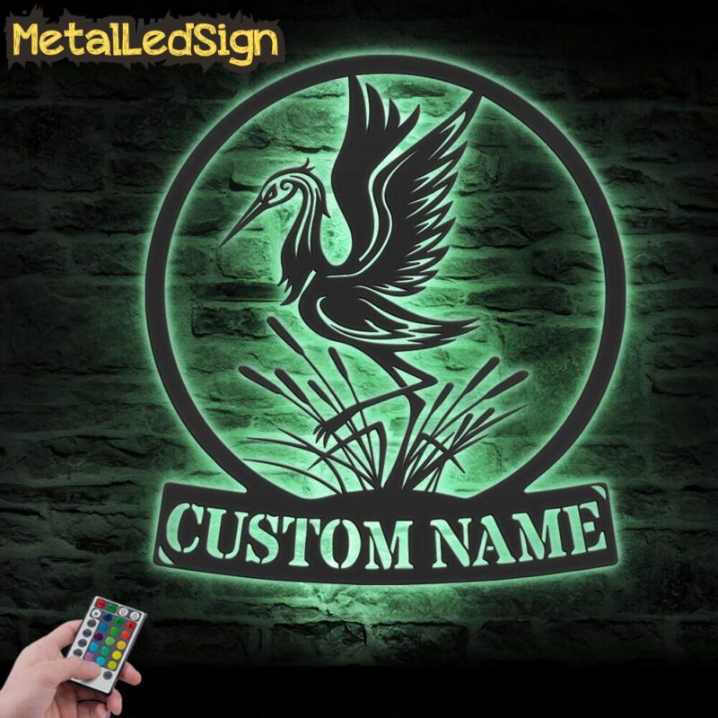 Custom-Heron-Bird-Metal-Wall-Art-LED-Light-7.jpg