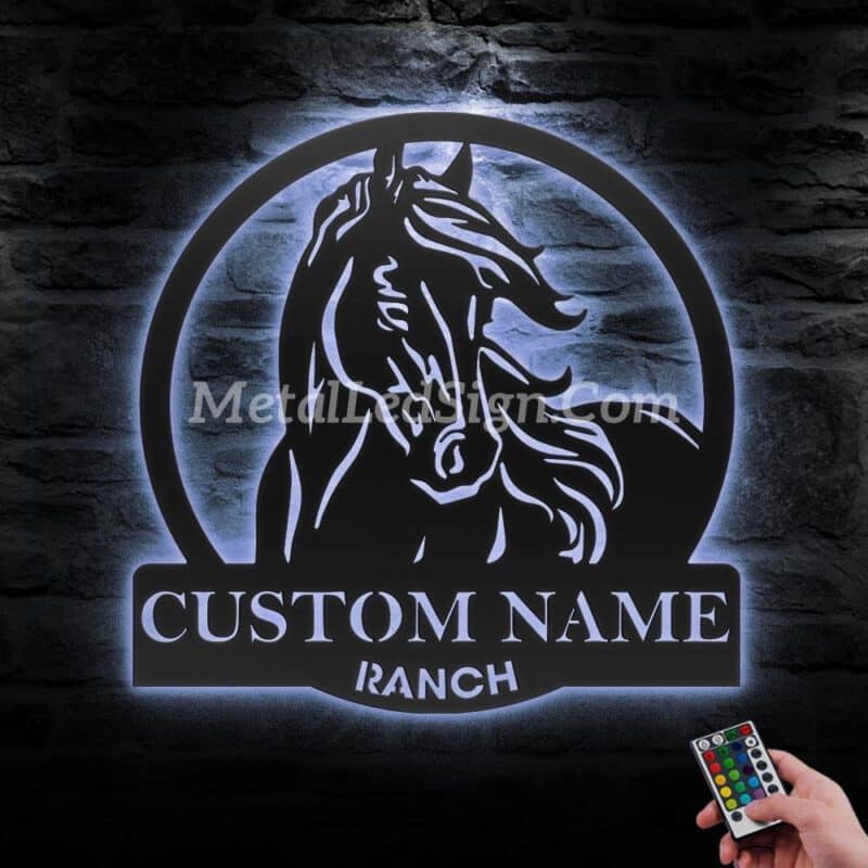 Custom-Horse-Farmhouse-Metal-Wall-Art-Led-Light-3-8