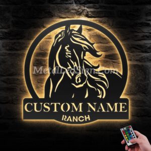 Custom-Horse-Farmhouse-Metal-Wall-Art-Led-Light-Images-8