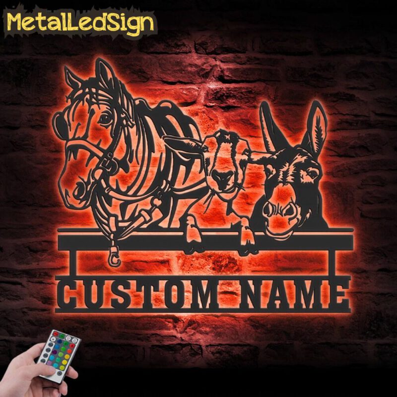 Custom-Horse-Mule-Goat-Farmhouse-Metal-Wall-Art-LED-Light-5.jpg