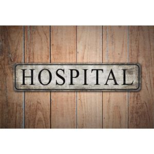 Custom-Hospital-Sign-Premium-Quality-Rustic-Metal-Sign-Images