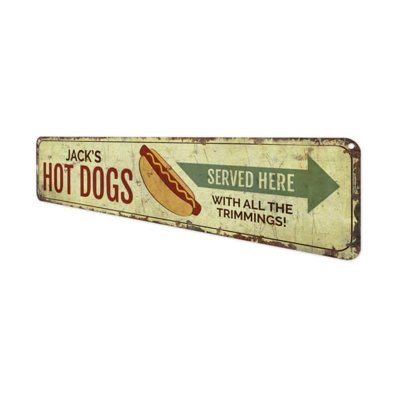 Custom-Hot-Dog-Sign-Premium-Quality-Rustic-Metal-Sign-4