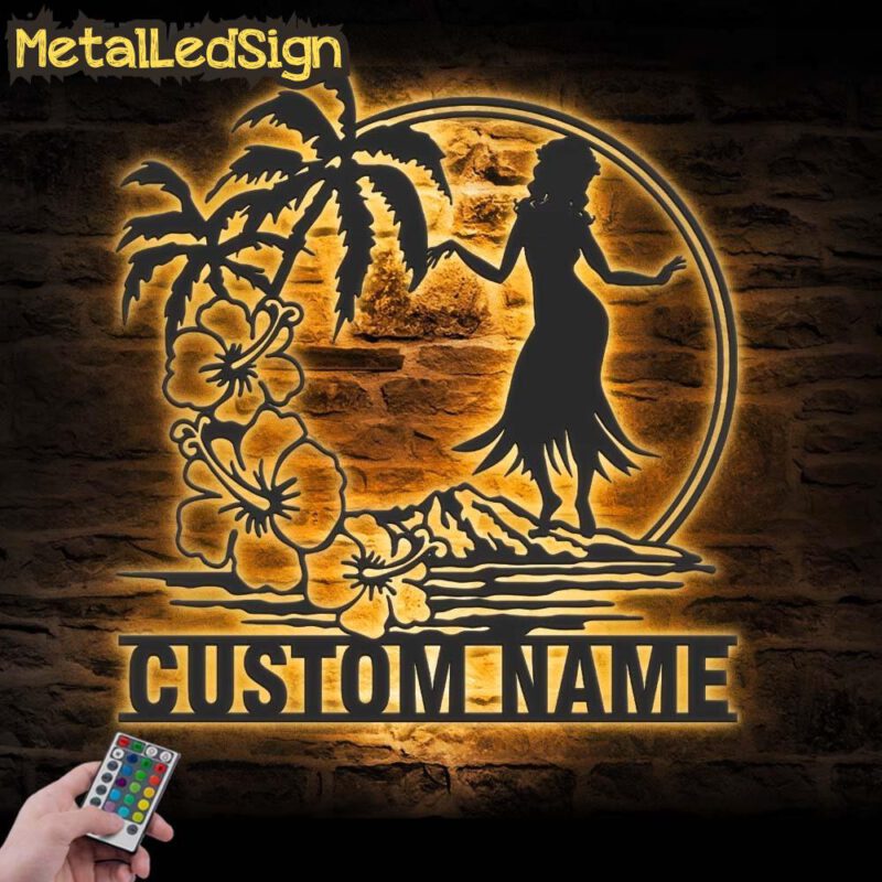 Custom-Hula-Dancer-Hawaiian-Flower-Scene-Metal-Wall-Art-LED-Lights-Images.jpg