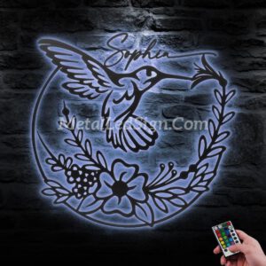 Custom-Hummingbird-Metal-Wall-Art-Led-Light-3-4