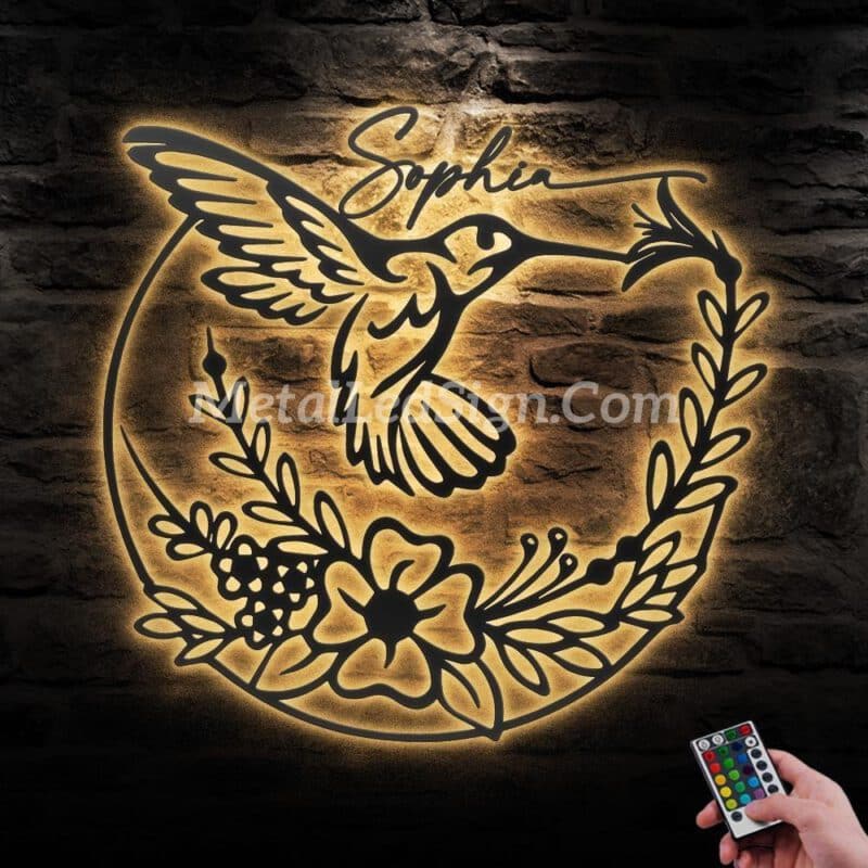 Custom-Hummingbird-Metal-Wall-Art-Led-Light-Images-4