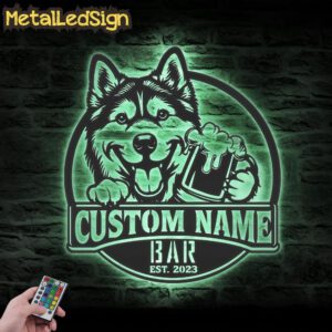 Custom-Husky-Malamute-Mix-Thirsty-Beer-Pub-Metal-Wall-Art-LED-Light-3-1.jpg